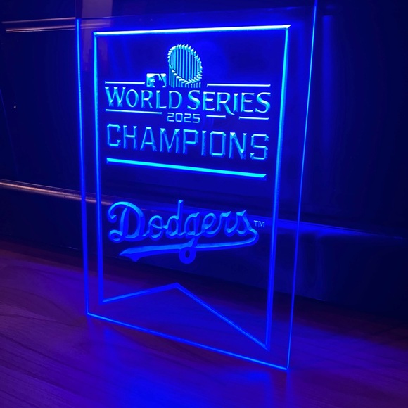 LOS ANGELES DODGERS LED NEON LIGHT SIGN 8x12 - Picture 2 of 3